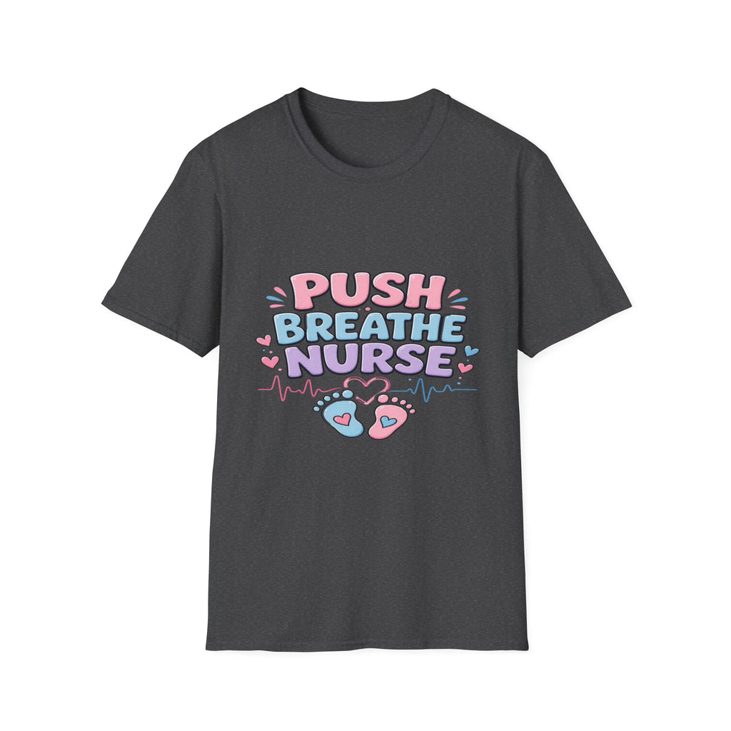 Playful Typography Design With Baby Footprints And Heart- Graphic Tees