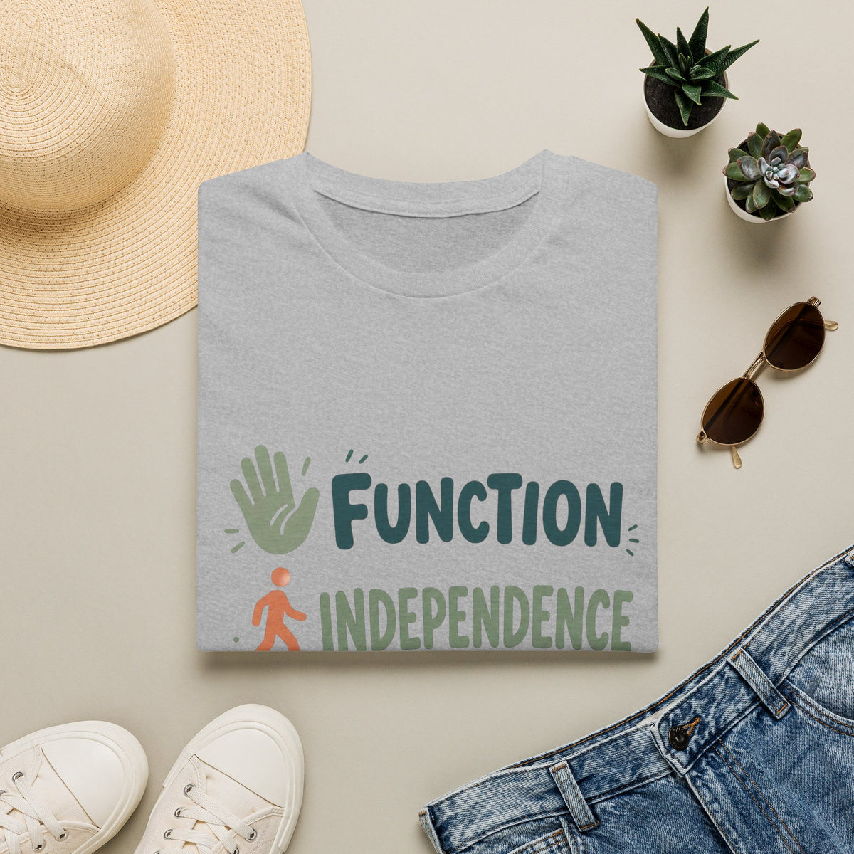 Playful Typography Featuring Function Independence Life With Icons