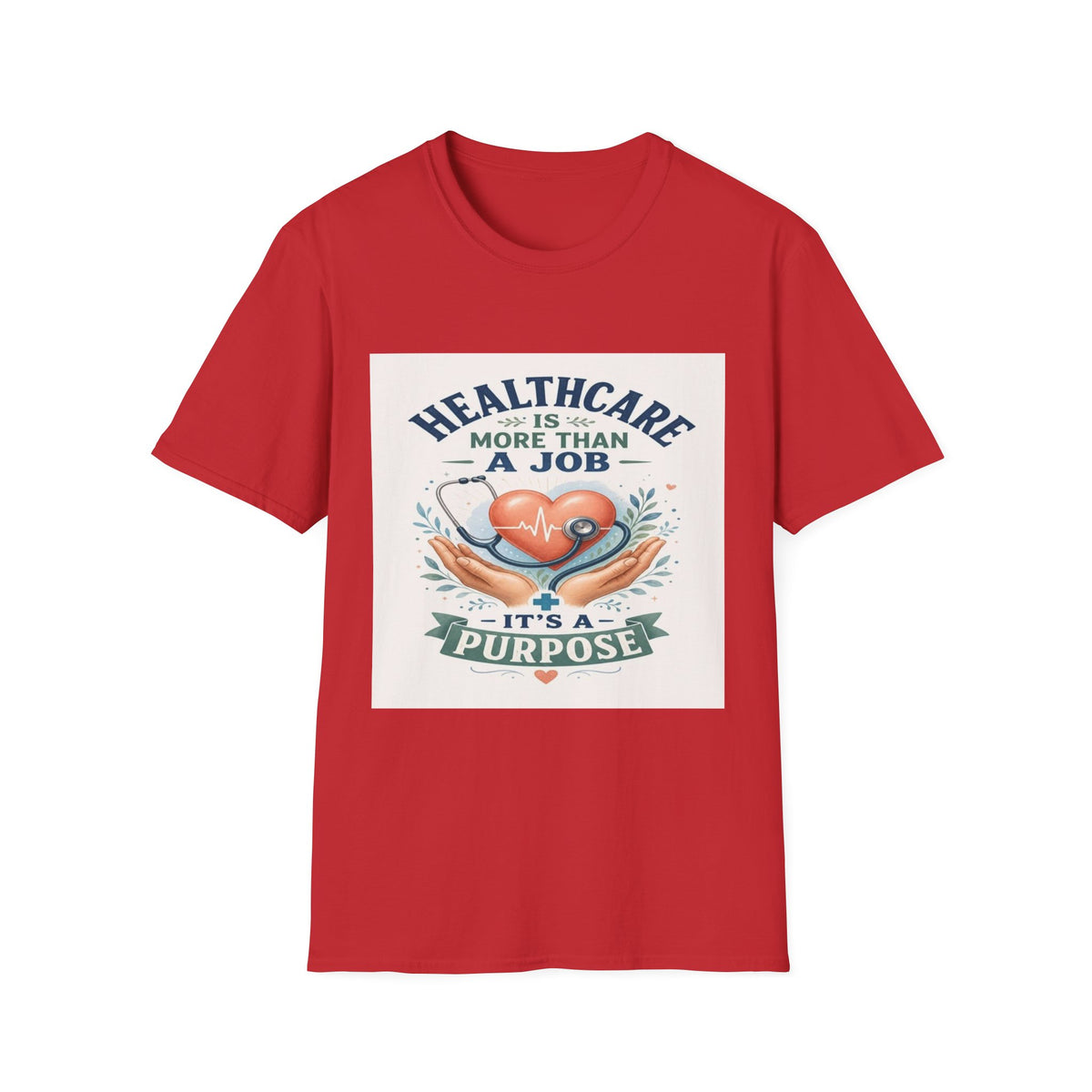 Inspirational T-shirt Design Featuring Compassionate Healthcare Imagery- Graphic Tees
