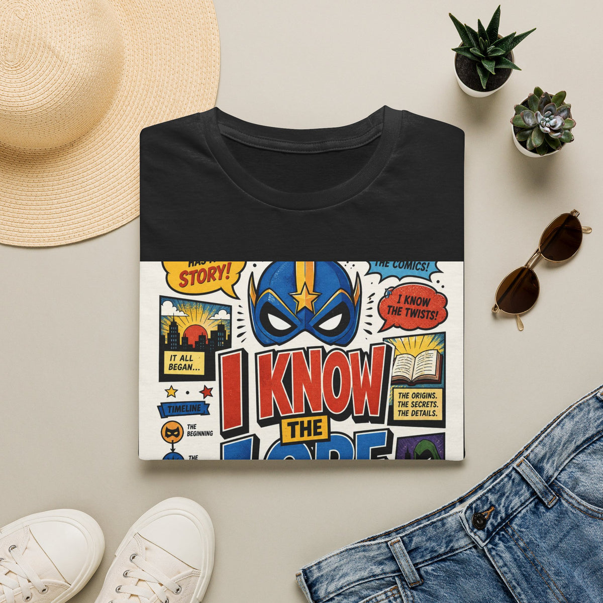 T Shirt Design Featuring Whimsical Superhero Theme And Engaging Text