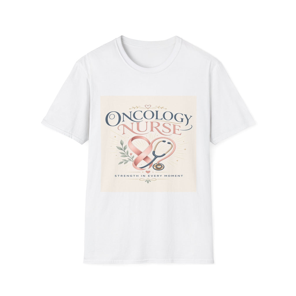 Elegant T-Shirt Design with Oncology Nurse Text and Symbolism- Graphic Tees