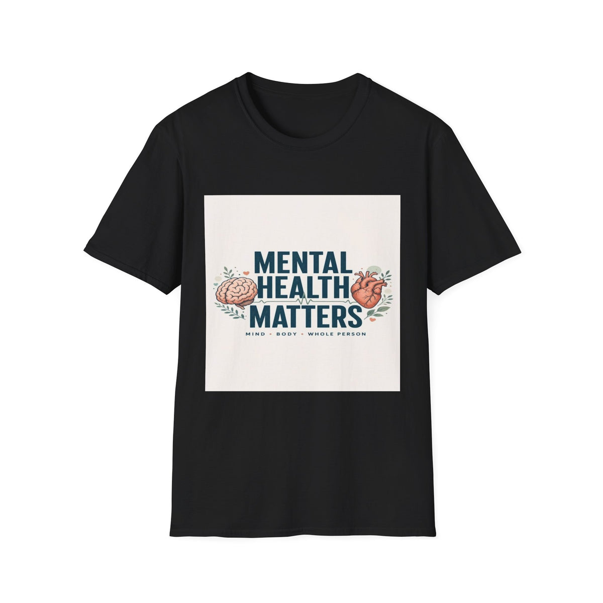 Bold Typography Design Emphasizing Mental Health Awareness- Graphic Tees