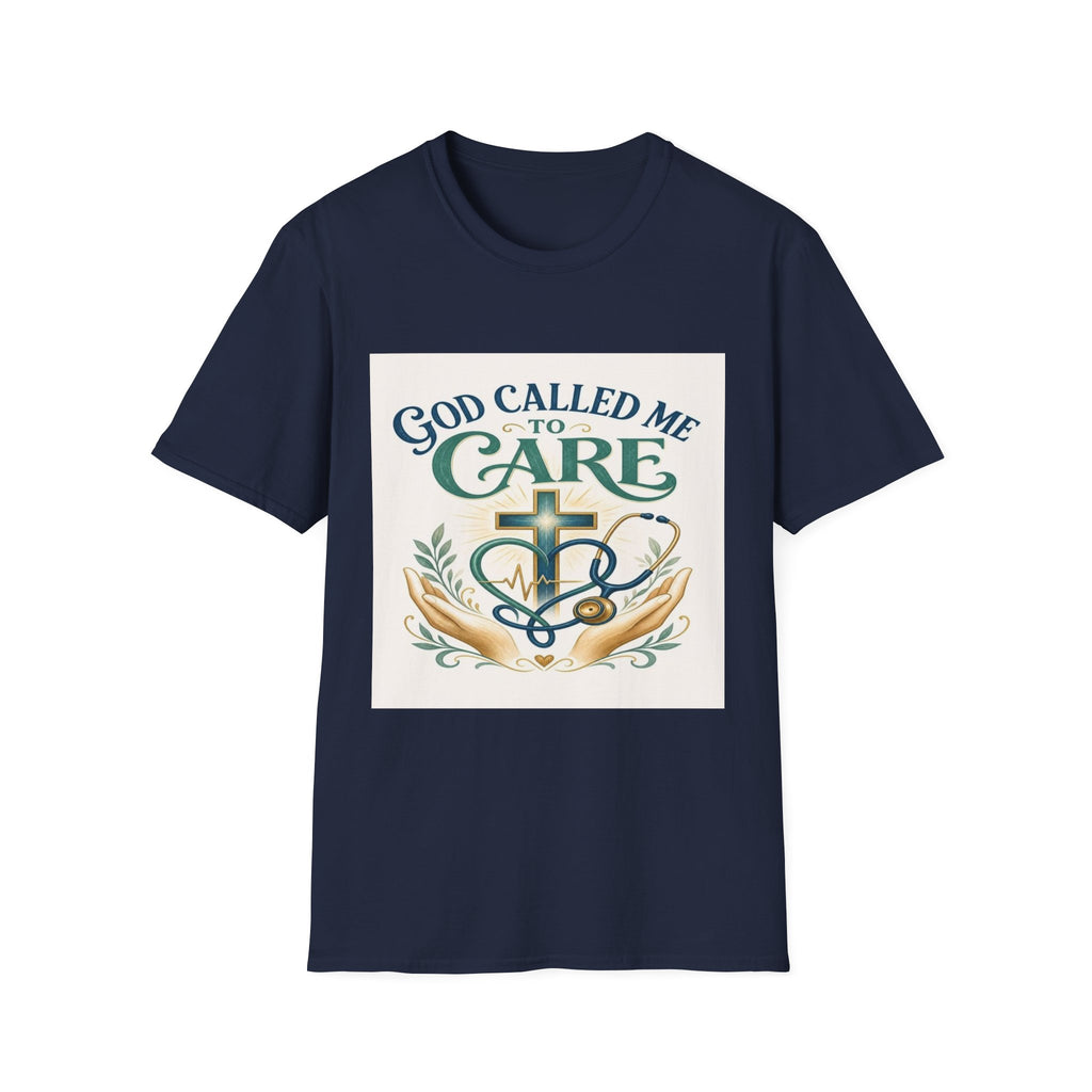 T-Shirt Design Featuring Faith Inspired Care Elements- Graphic Tees