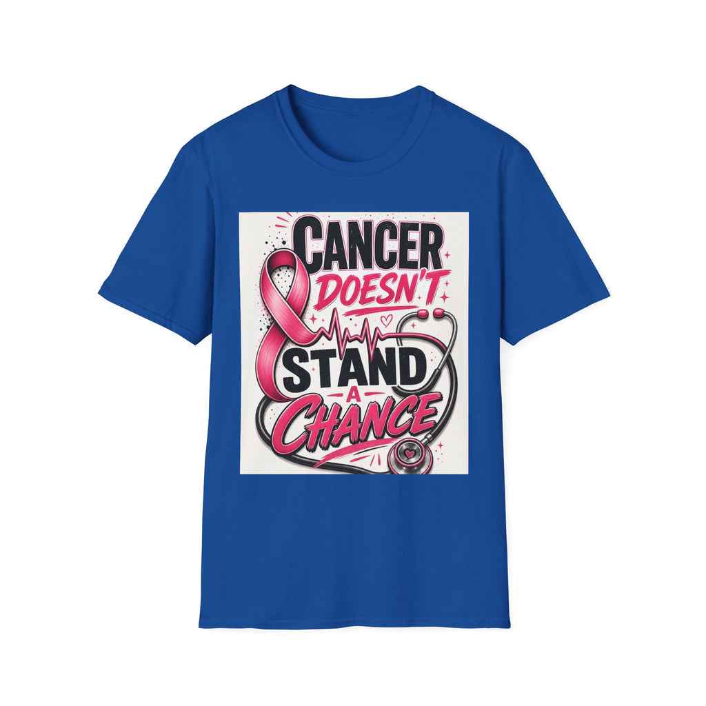 Bold Oncology Nurse Design Featuring Empowering Phrase With Awareness Ribbon