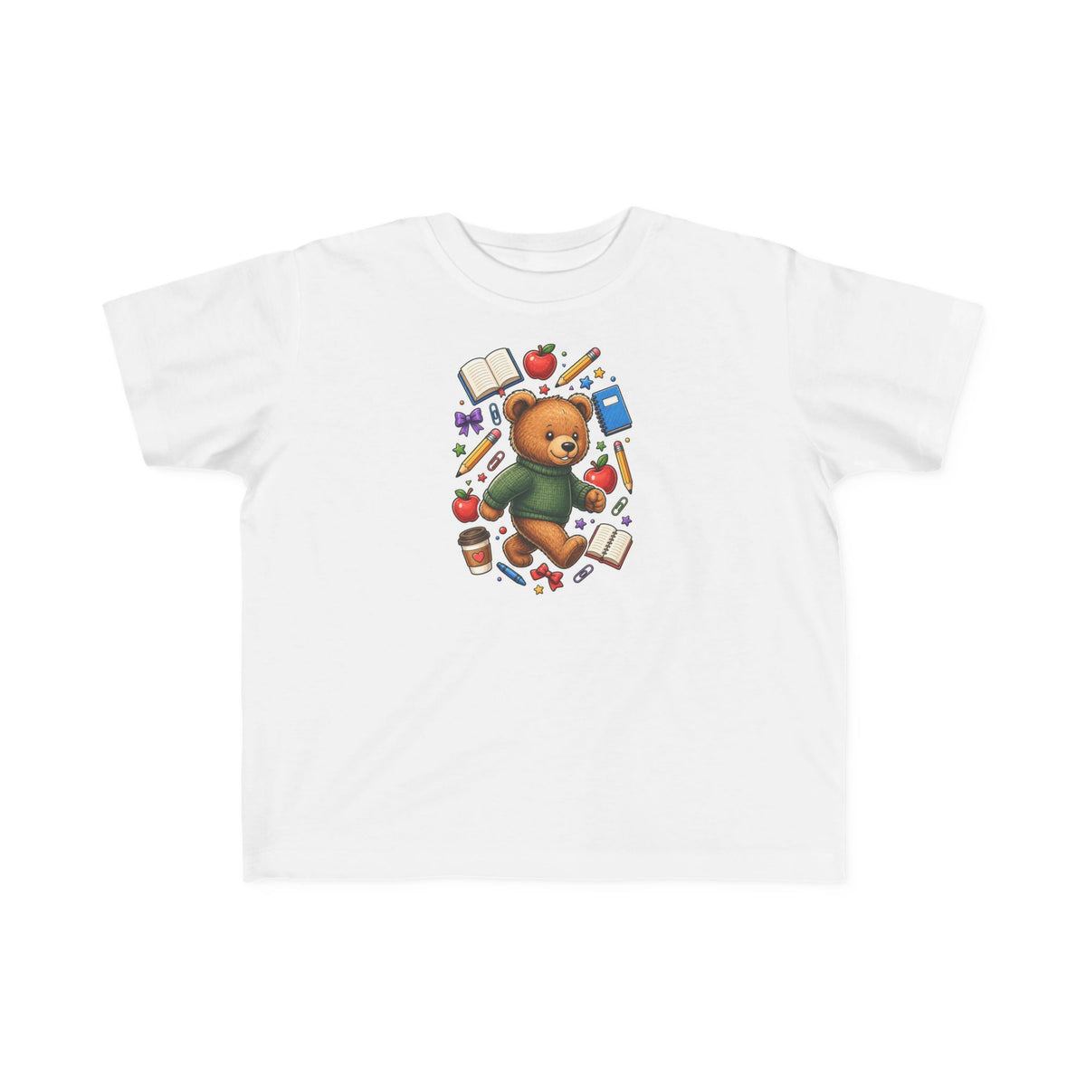 Toddler Bear School Tee — Cute Back-to-School Shirt for Kids