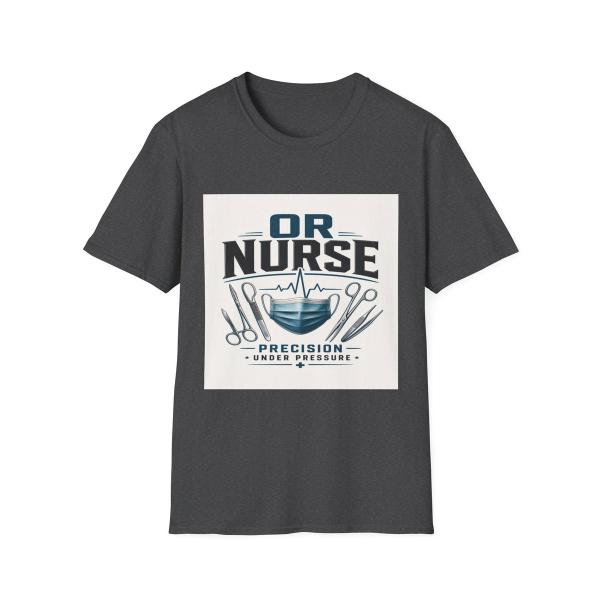 Bold T-Shirt Design Featuring Nurse Motto With Instruments- Graphic Tees