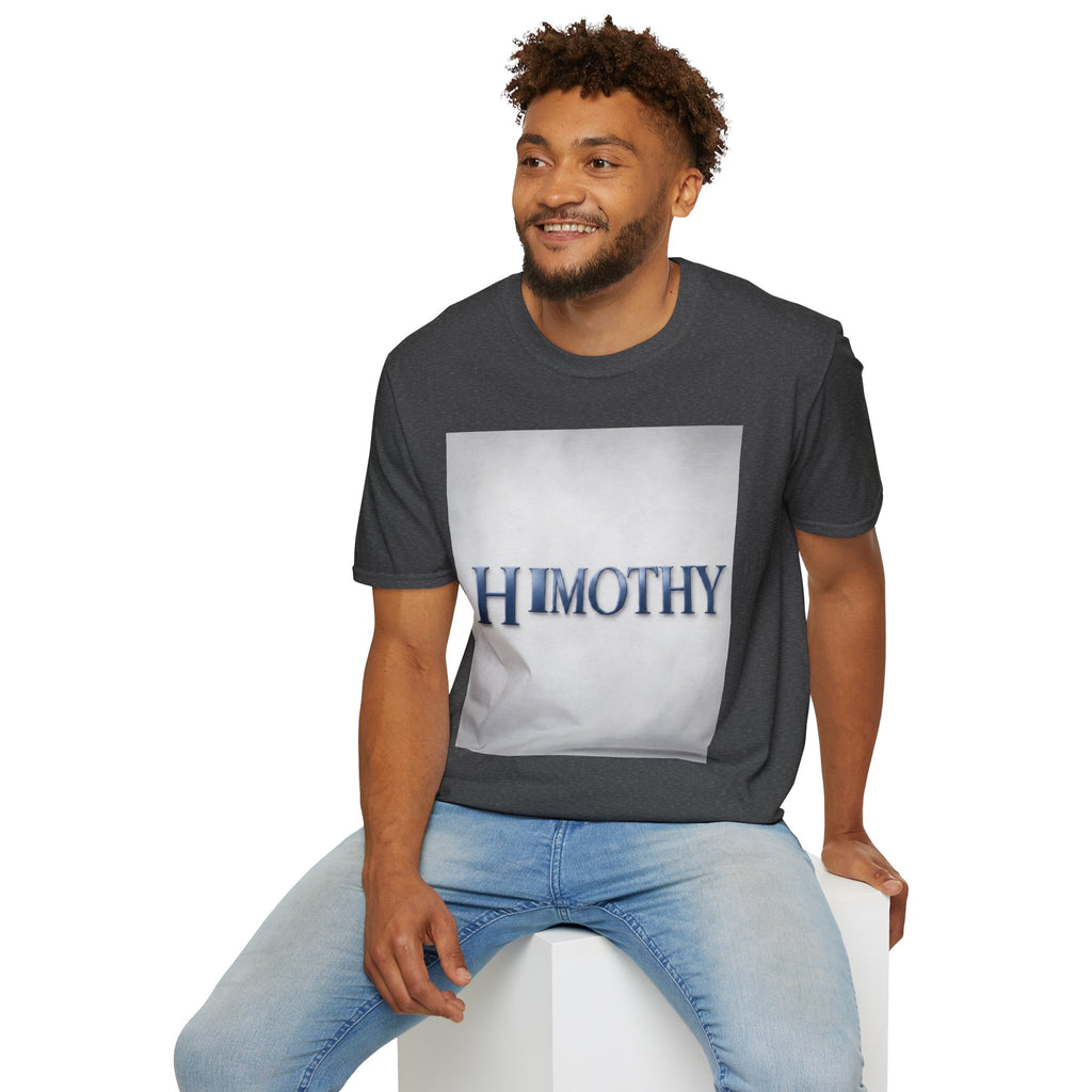 Timothy Name Graphic T-Shirt — 'HIMOTHY' Vintage Lettering Tee