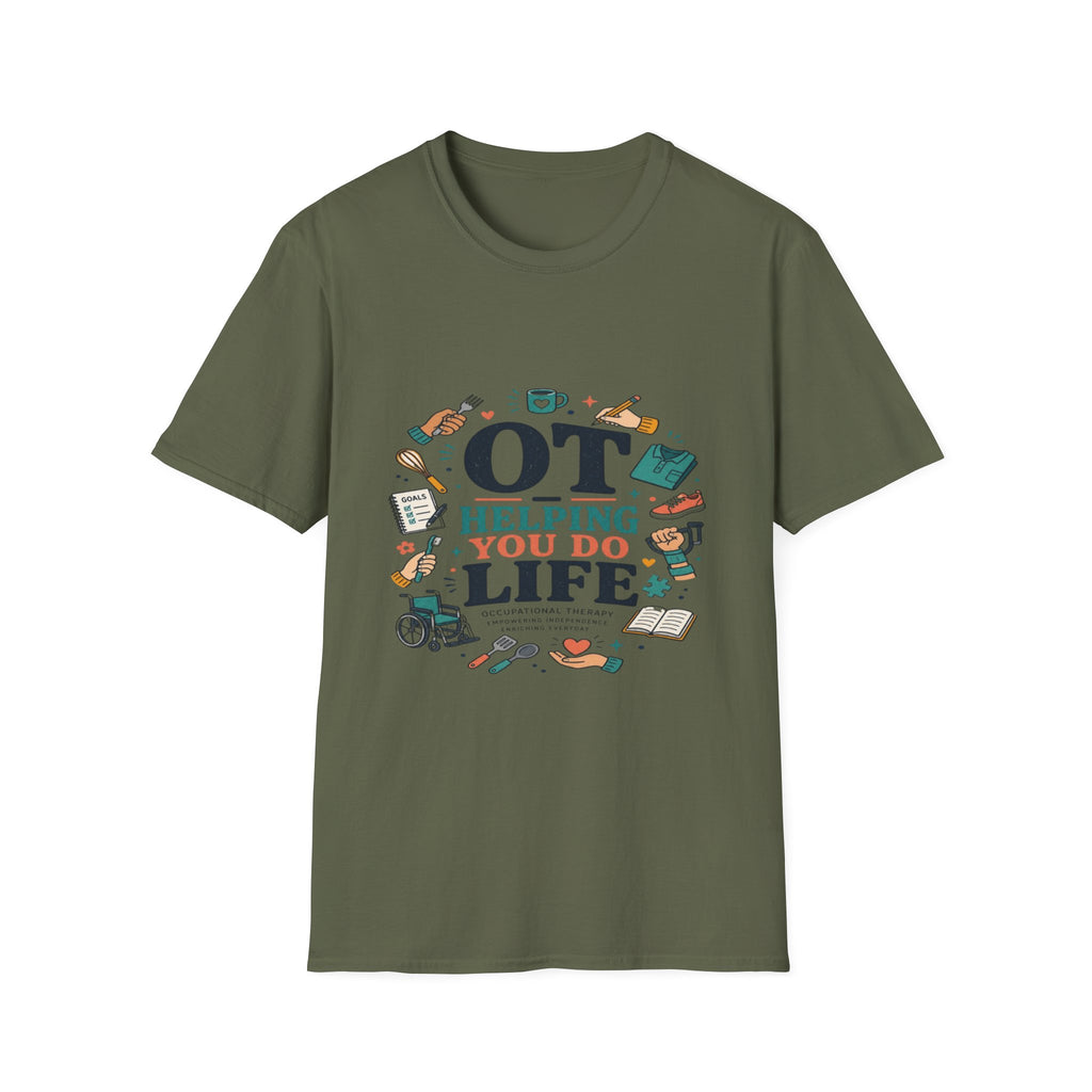 Playful Typography Framed By Colorful Illustrations And Hands- Graphic Tees