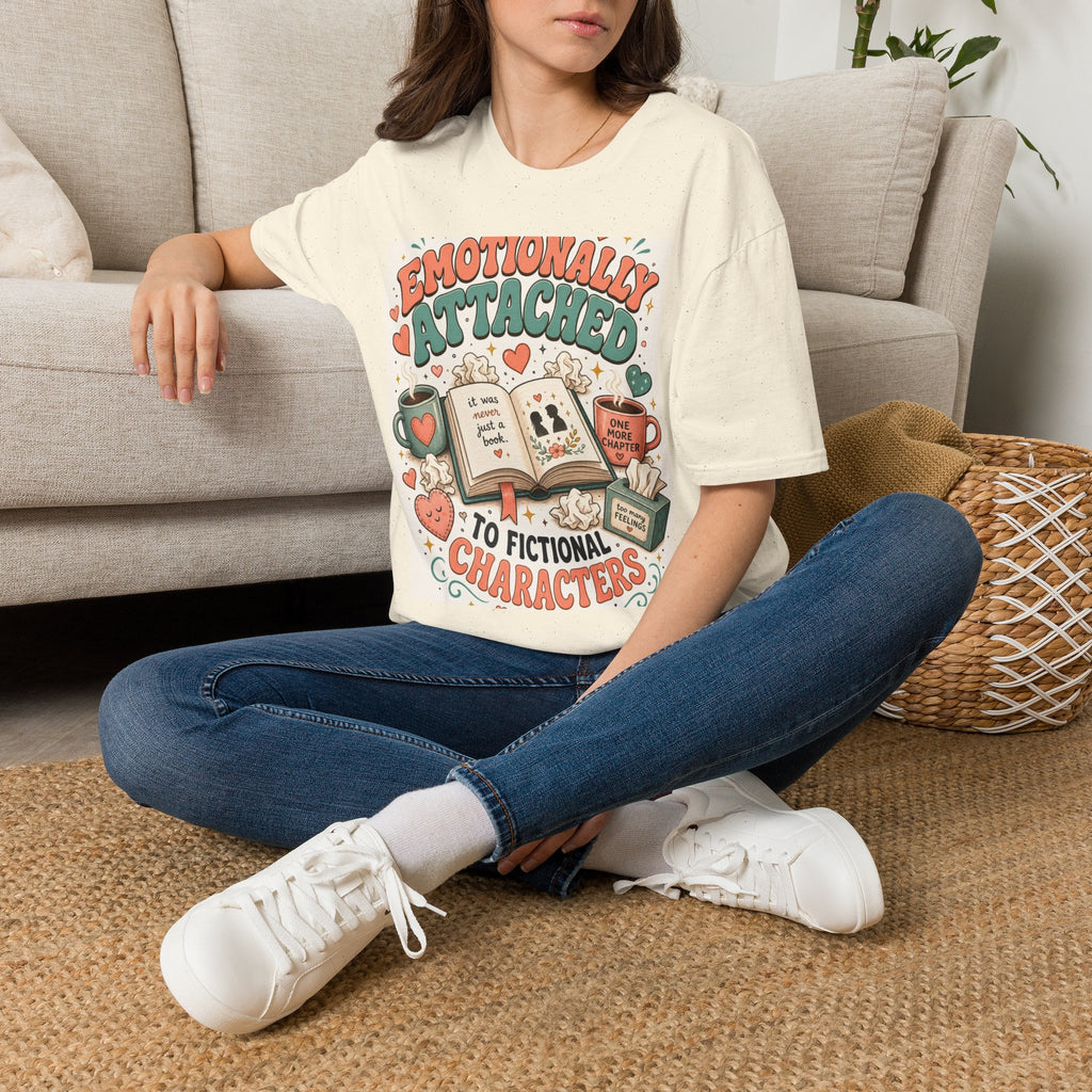 Whimsical T Shirt Design Celebrating Emotional Attachment To Fictional Characters