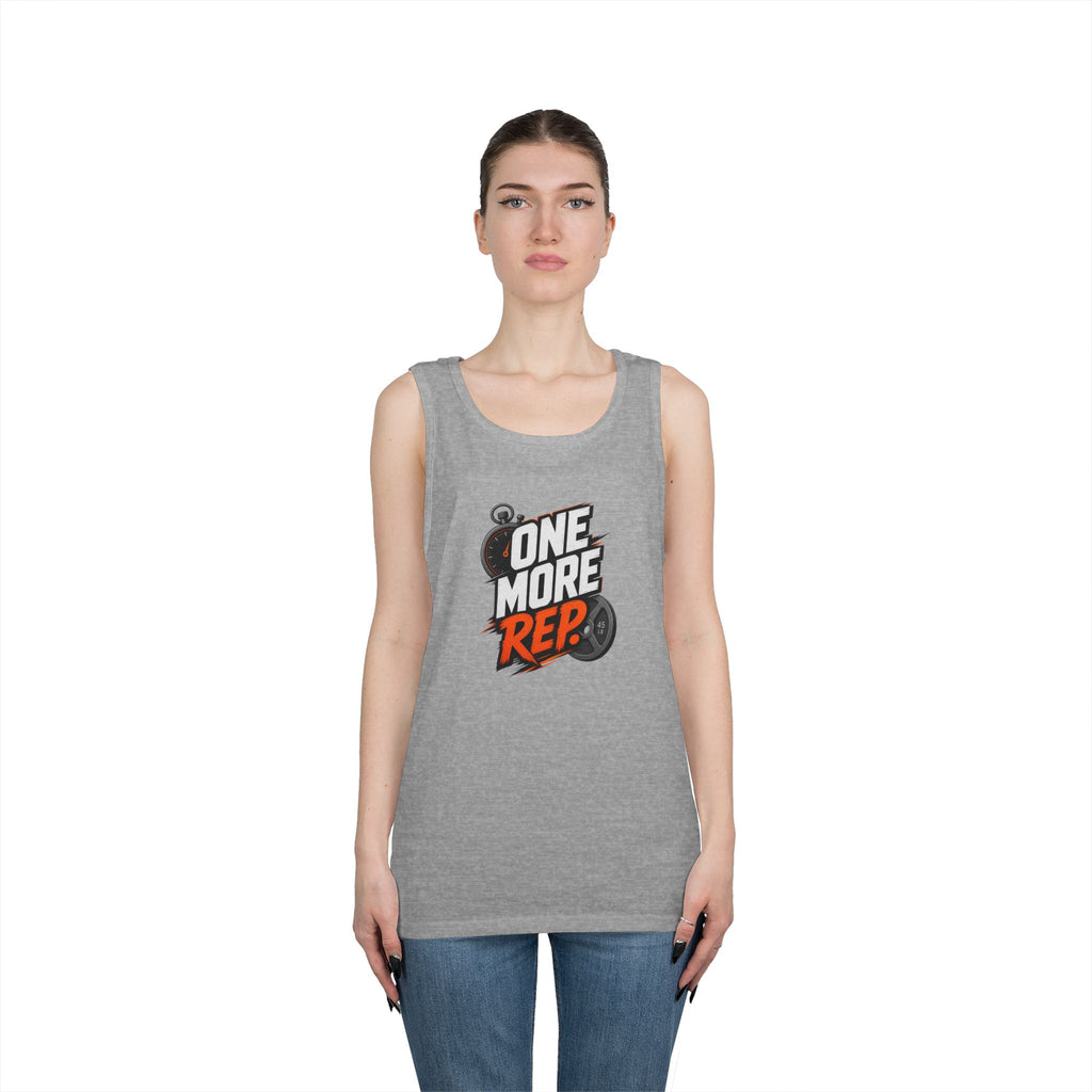 One More Rep Tank Top — Motivational Gym Workout Tank