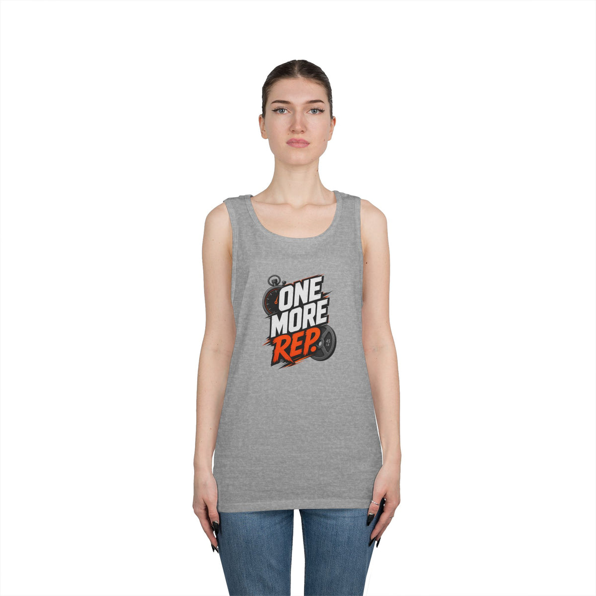 One More Rep Tank Top — Motivational Gym Workout Tank
