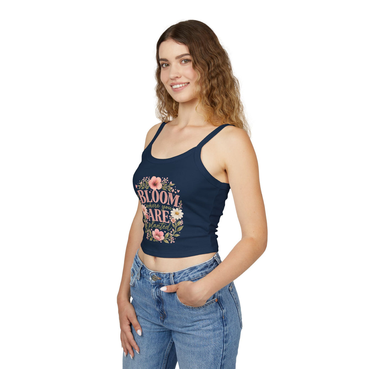 Bloom Where You Are Planted Floral Tank