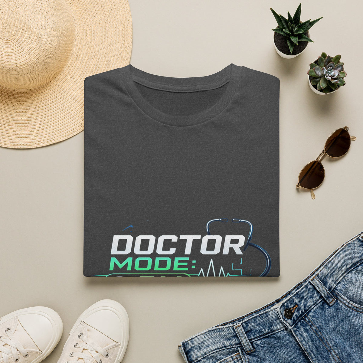 Modern Graphic T-Shirt Design Featuring Doctor Mode Text- Graphic Tees