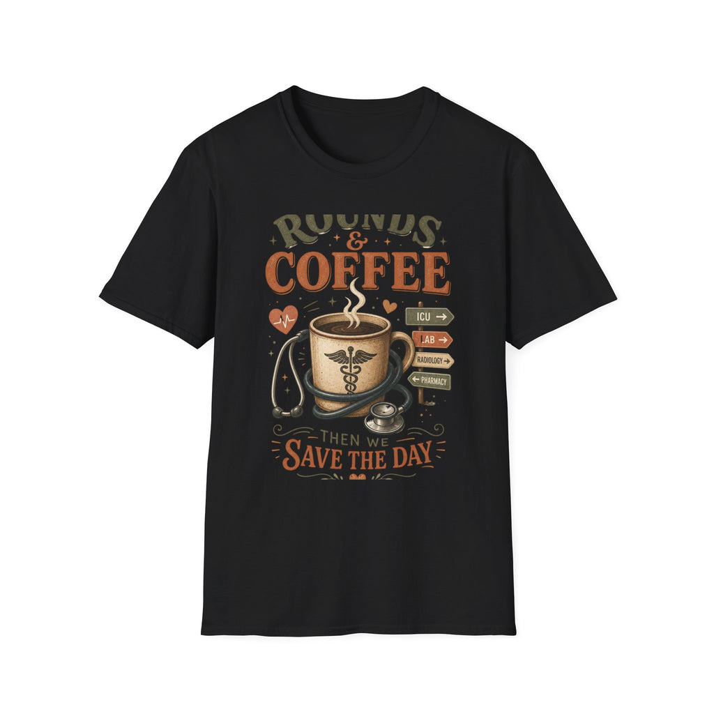 Coffee Cup With Stethoscope Combining Vintage Café And Medical Aesthetics
