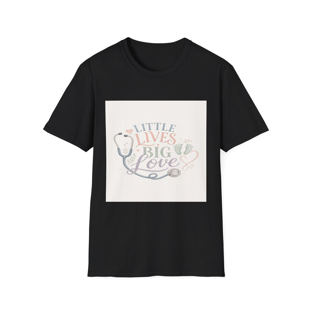 Little Lives Big Love NICU Design With Elegant Typography- Graphic Tees