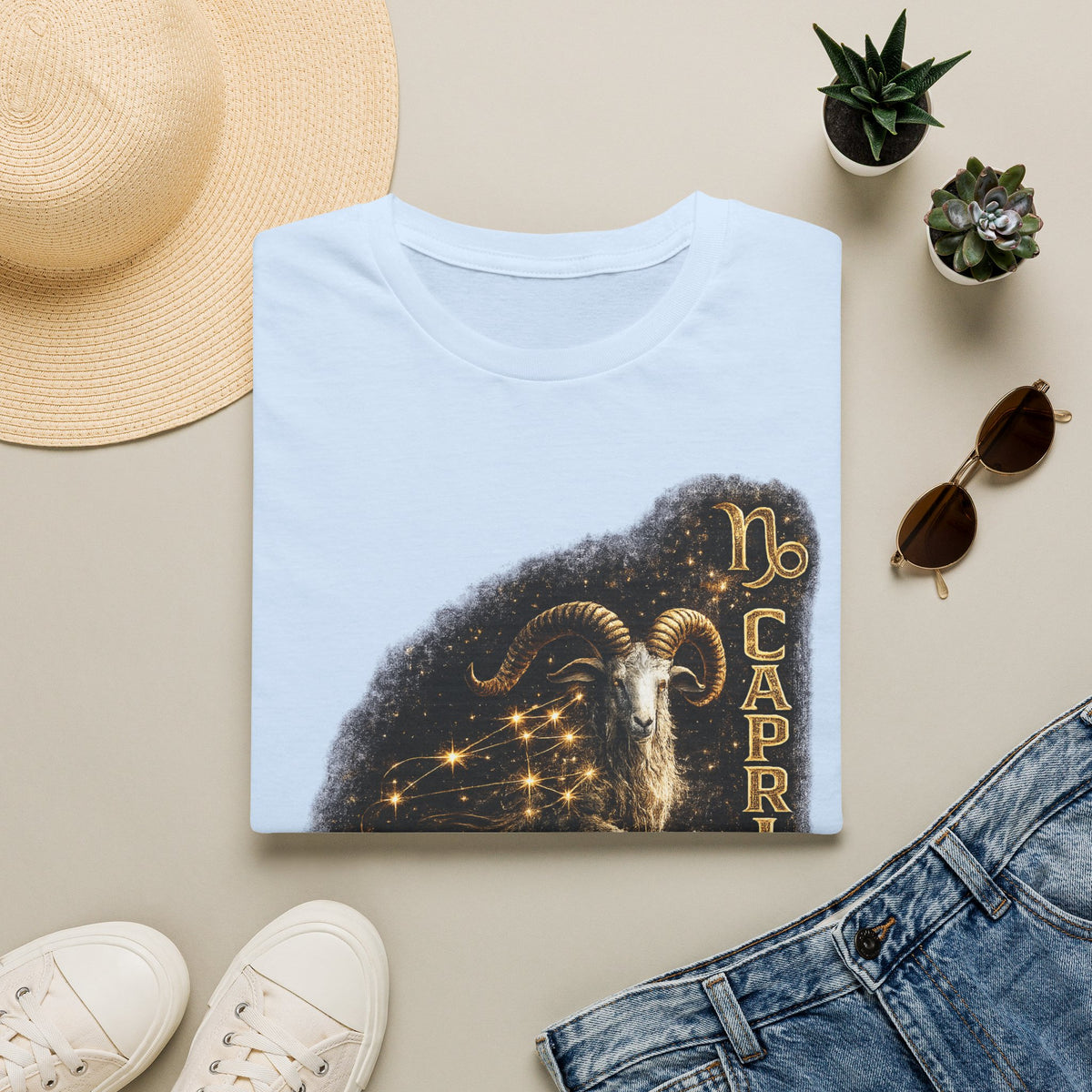 Capricorn Zodiac T-Shirt — Goat Constellation Astrology Tee