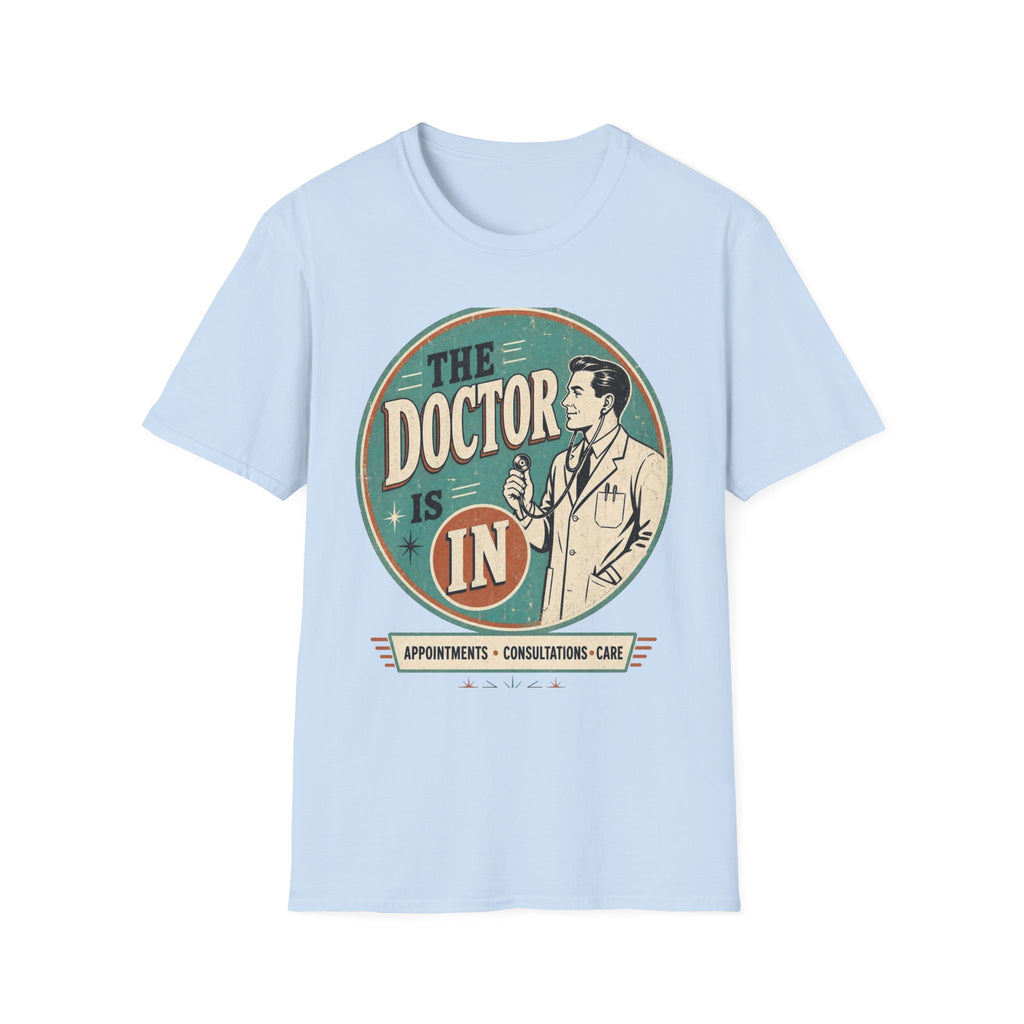 Vintage 1950s Doctor Office Graphic With Classic Badge