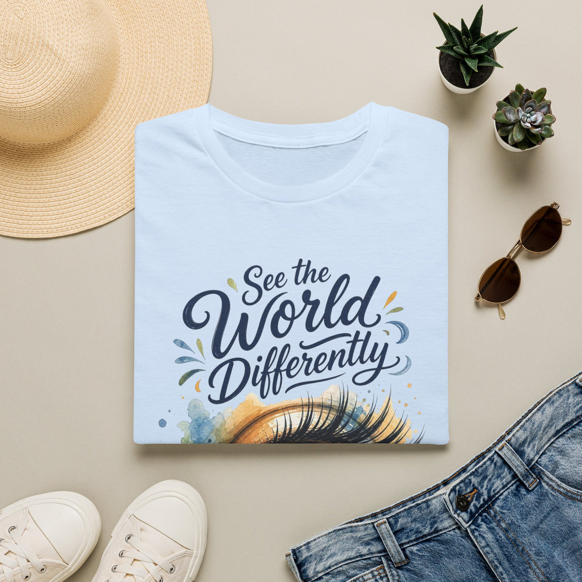 See the World Differently T-Shirt — Artistic Eye Graphic Tee