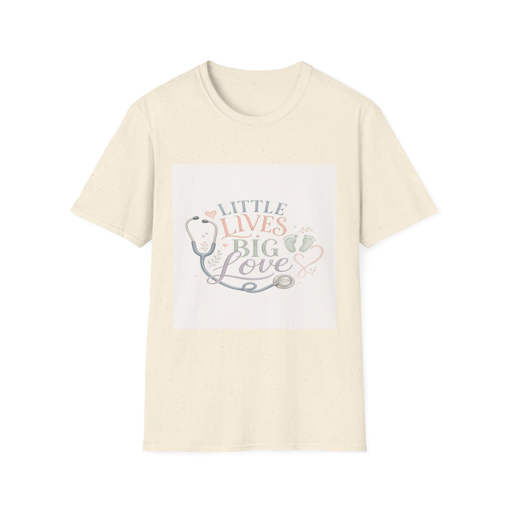Little Lives Big Love NICU Design With Elegant Typography- Graphic Tees