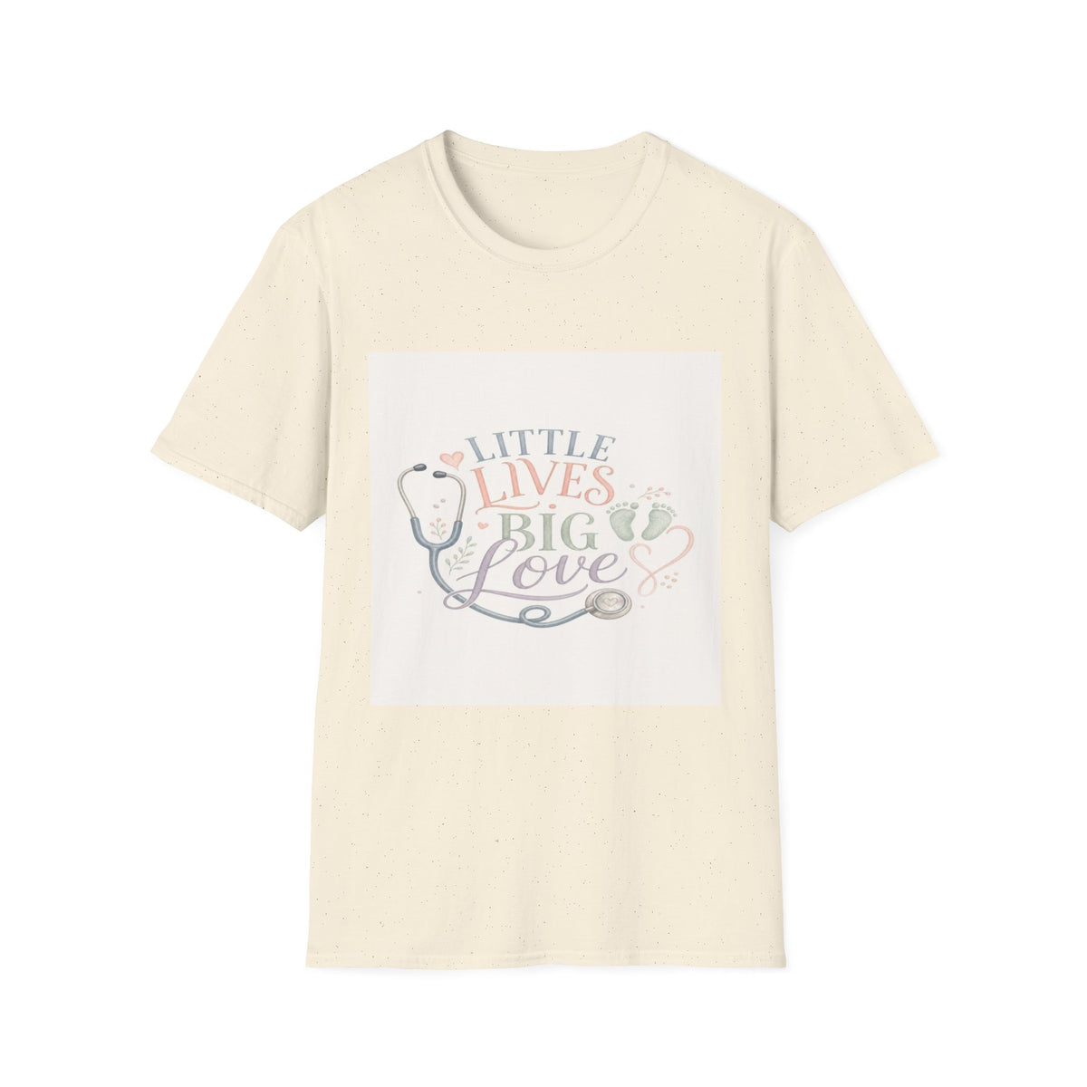 Little Lives Big Love NICU Design With Elegant Typography- Graphic Tees