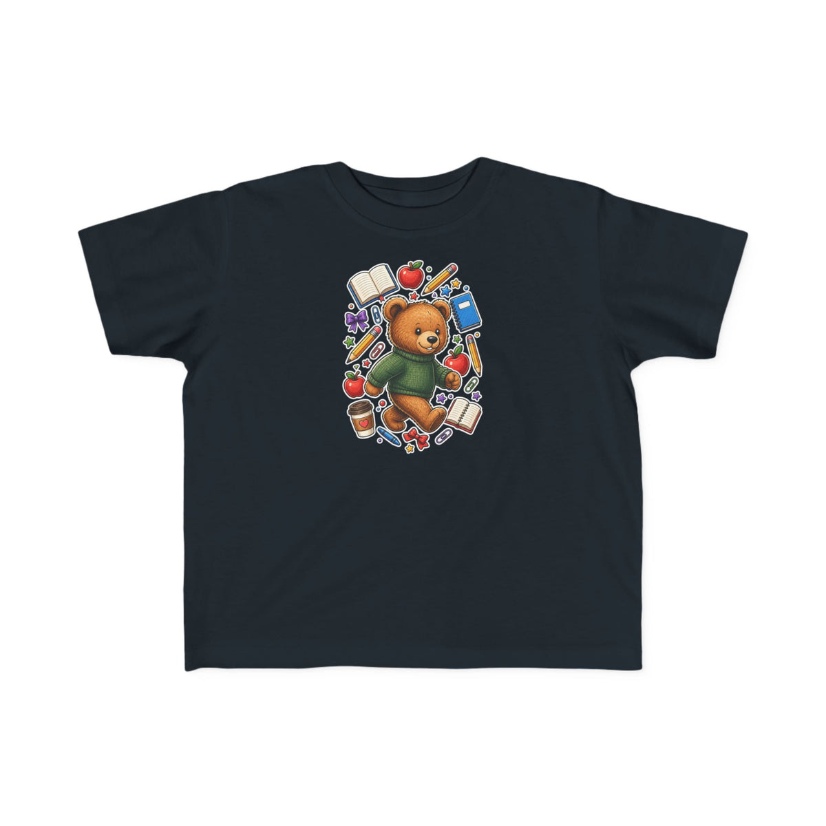 Toddler Bear School Tee — Cute Back-to-School Shirt for Kids