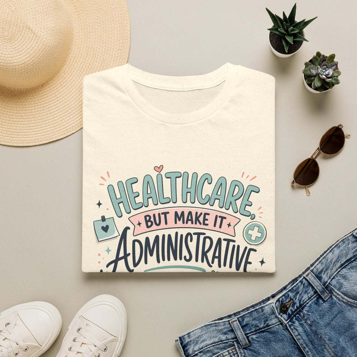 Playful T Shirt Design Showcasing Creative Healthcare Typography