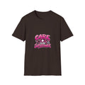 Care Is My Superpower T-Shirt — Cute Pink Heartcare Graphic Tee for Nurses & Caregivers
