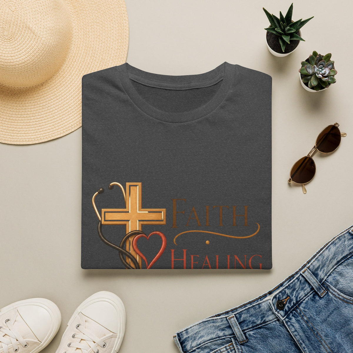 Elegant Typography Featuring Inspirational Healthcare Symbols