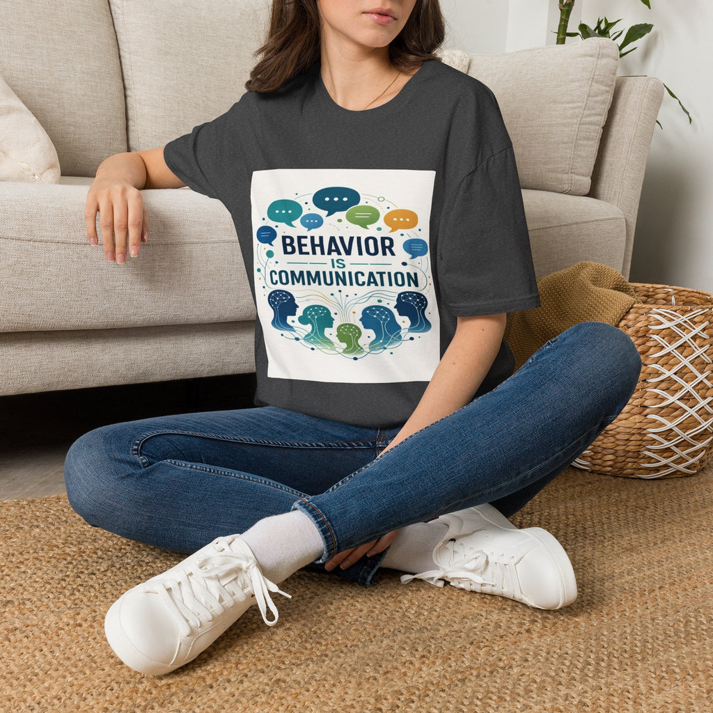 T-shirt Design Featuring Bold Phrase Surrounded By Colorful Speech Bubbles- Graphic Tees