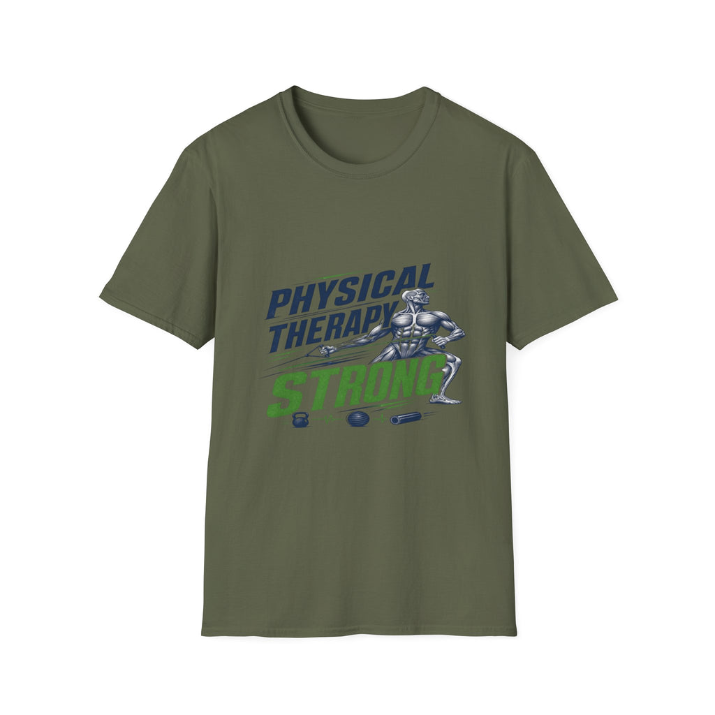 Bold Typography Design With Muscular Figure and Dynamic Lines- Graphic Tees