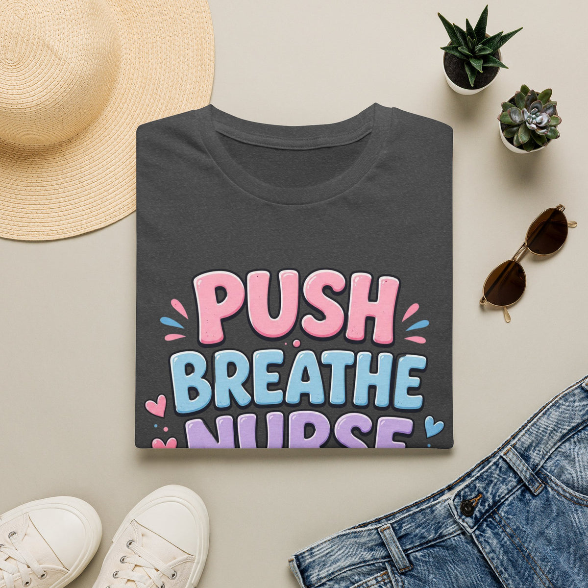 Playful Typography Design With Baby Footprints And Heart