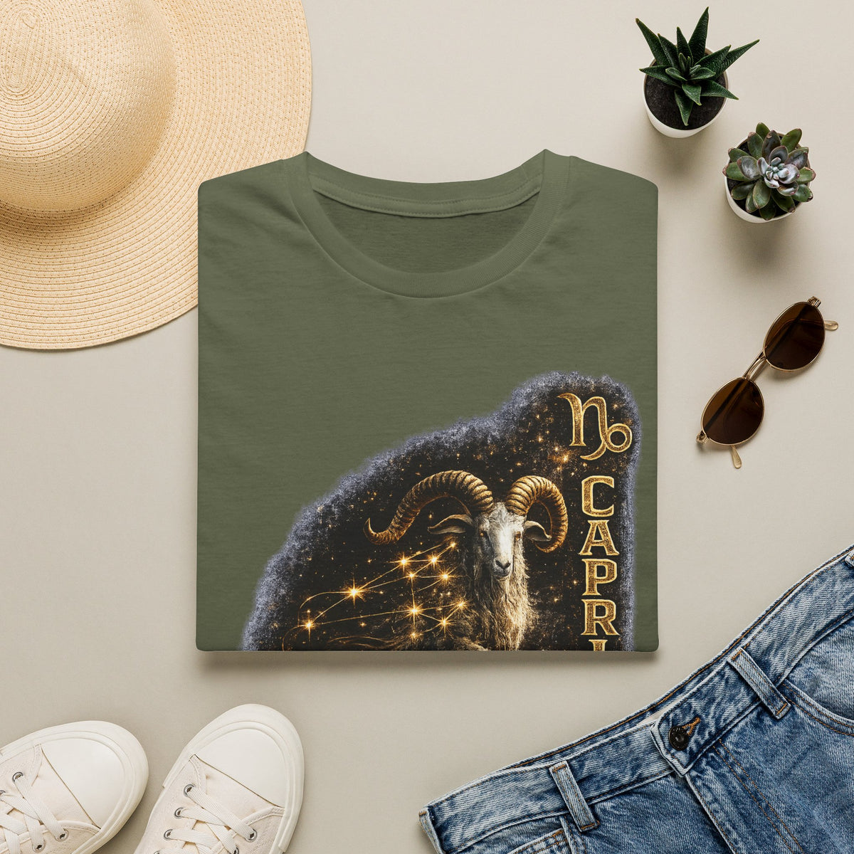 Capricorn Zodiac T-Shirt — Goat Constellation Astrology Tee