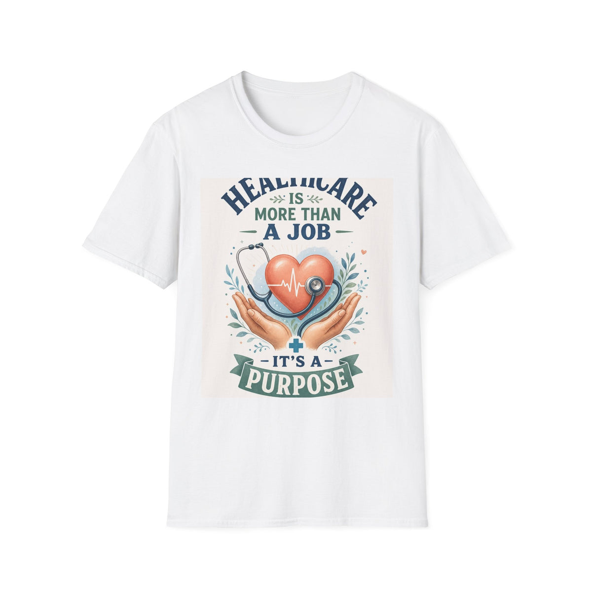 Inspirational T Shirt Design Featuring Compassionate Healthcare Imagery