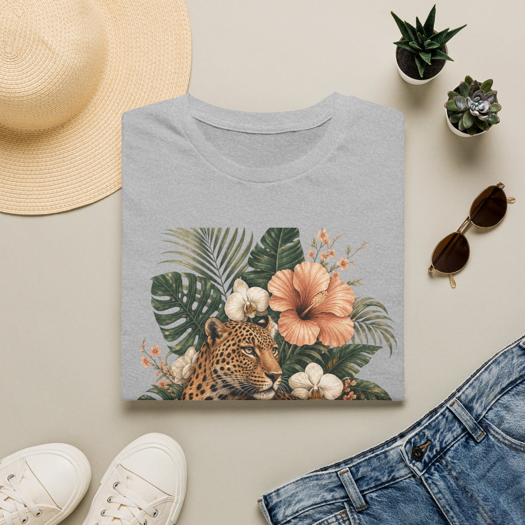 Leopard & Tropical Hibiscus T-Shirt