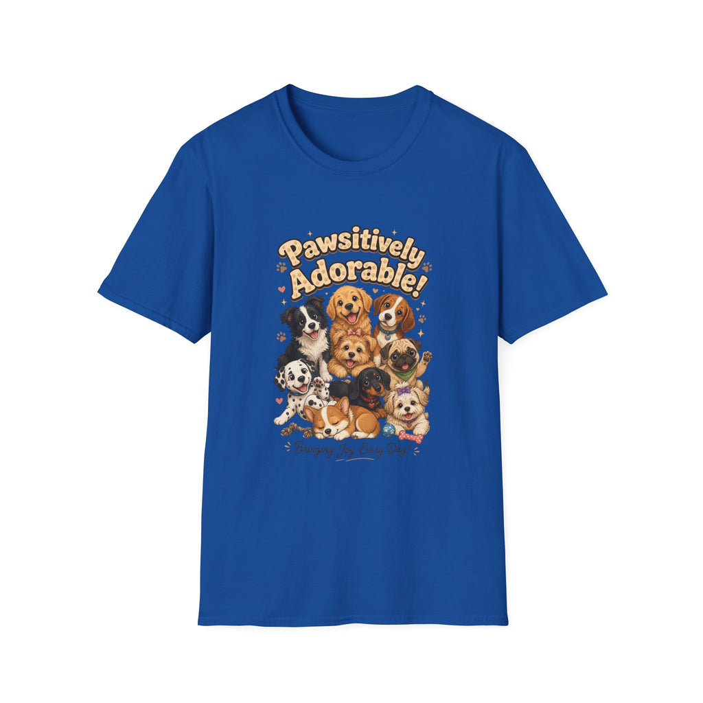Pawsitively Adorable! Dog Lover T-Shirt — Cute Puppies Graphic Tee