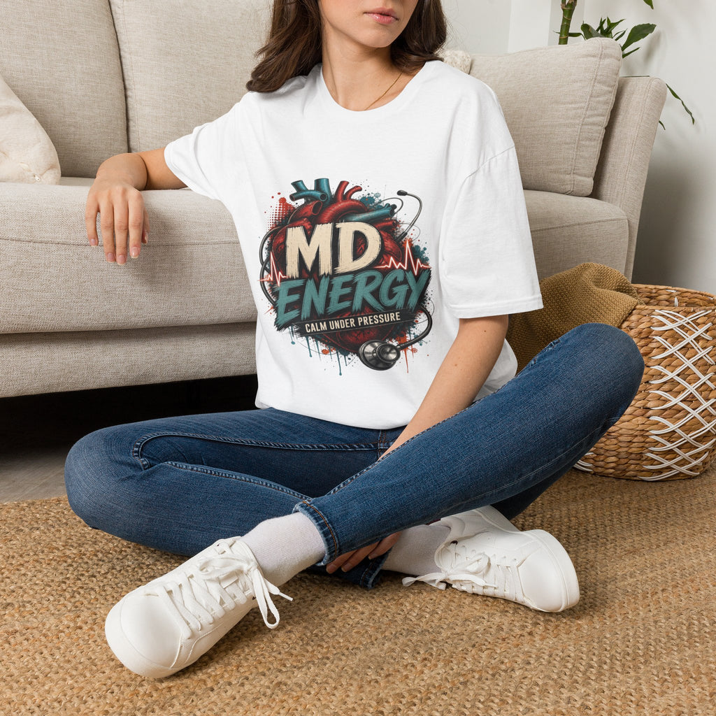 Bold MD Energy Graphic With Anatomical Heart Design- Graphic Tees