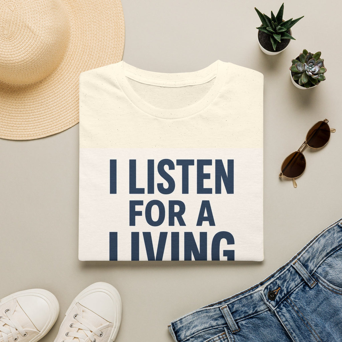 Bold Text And Minimalist Ear Illustration In Modern Design
