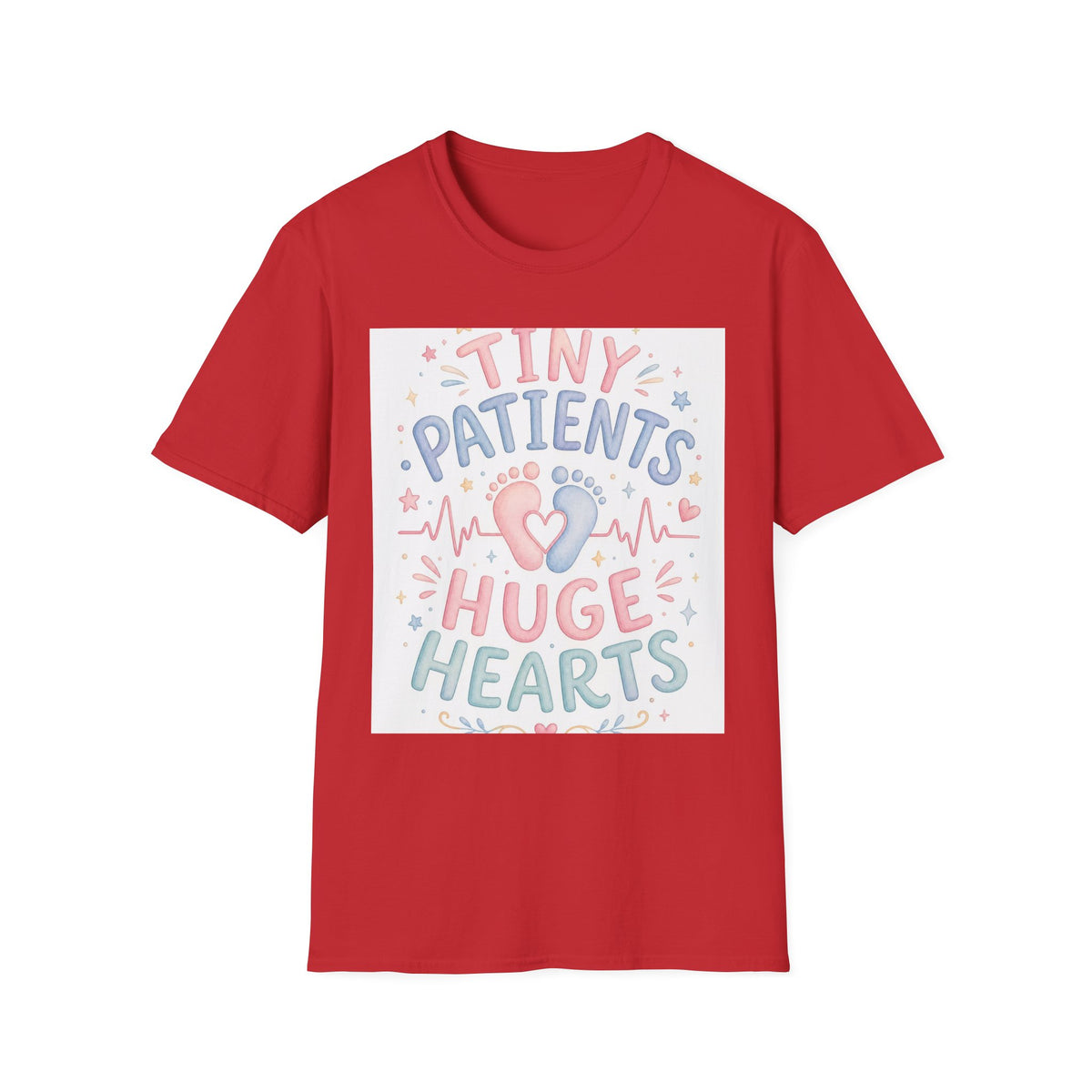 Whimsical T Shirt Design Featuring Tiny Patients Huge Hearts