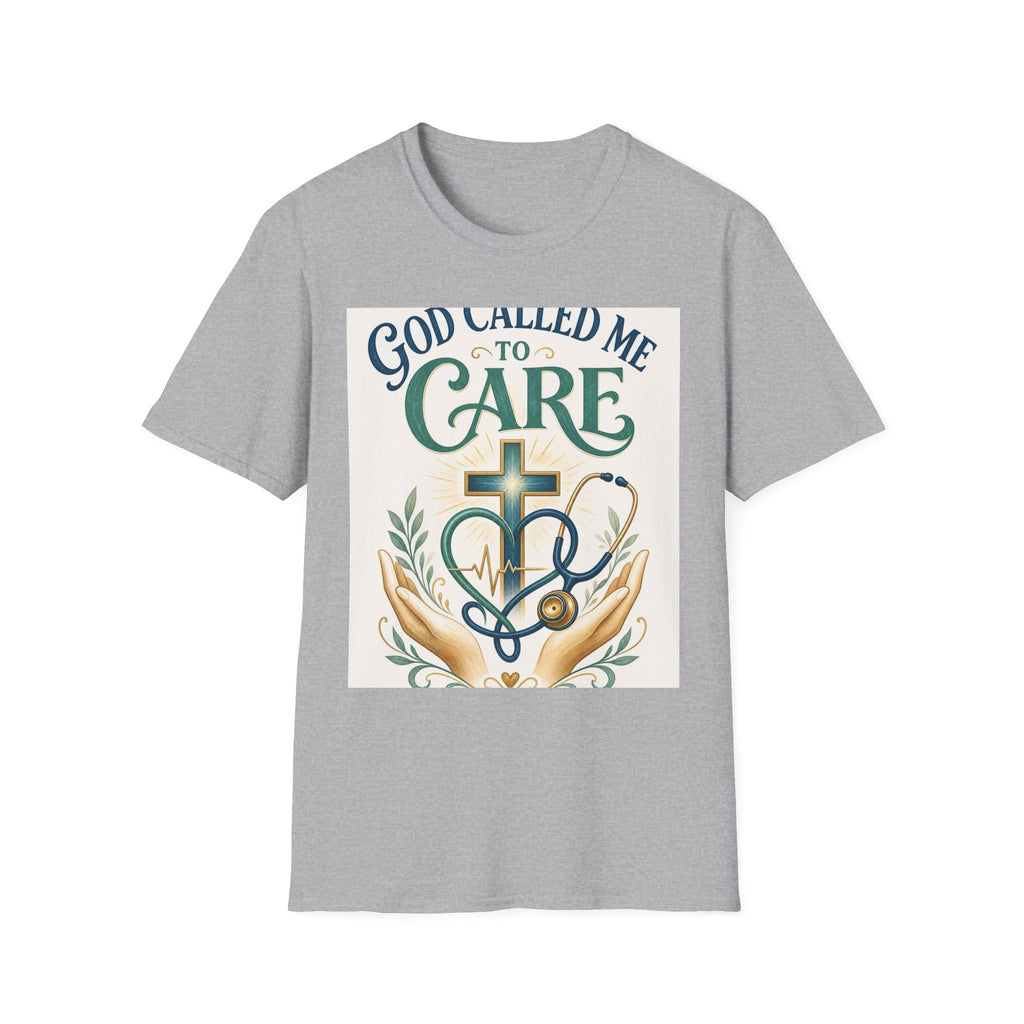 T Shirt Design Featuring Faith Inspired Care Elements