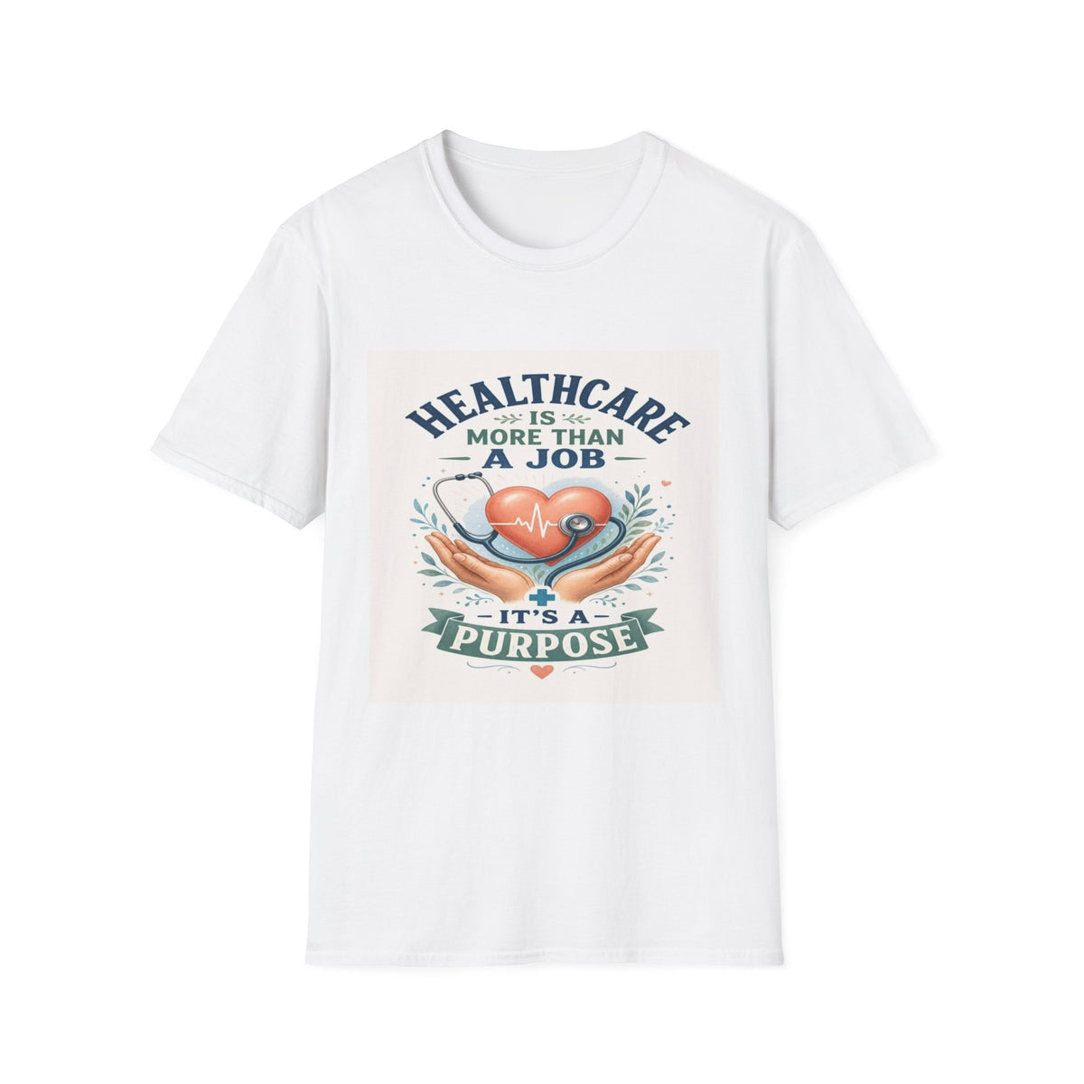 Inspirational T-shirt Design Featuring Compassionate Healthcare Imagery- Graphic Tees