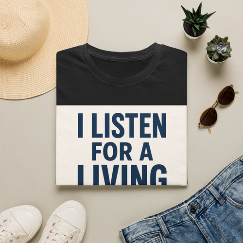 Bold Text And Minimalist Ear Illustration In Modern Design