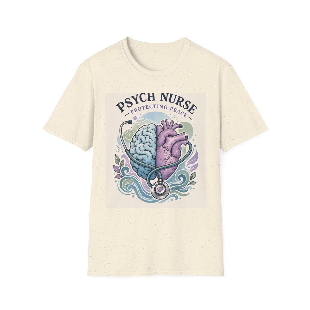 Stylized Brain And Heart Illustration With Stethoscope Art