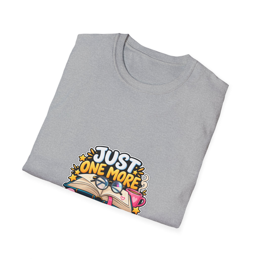 Just One More Chapter T-Shirt – Cute Book Lover Reading Graphic Tee