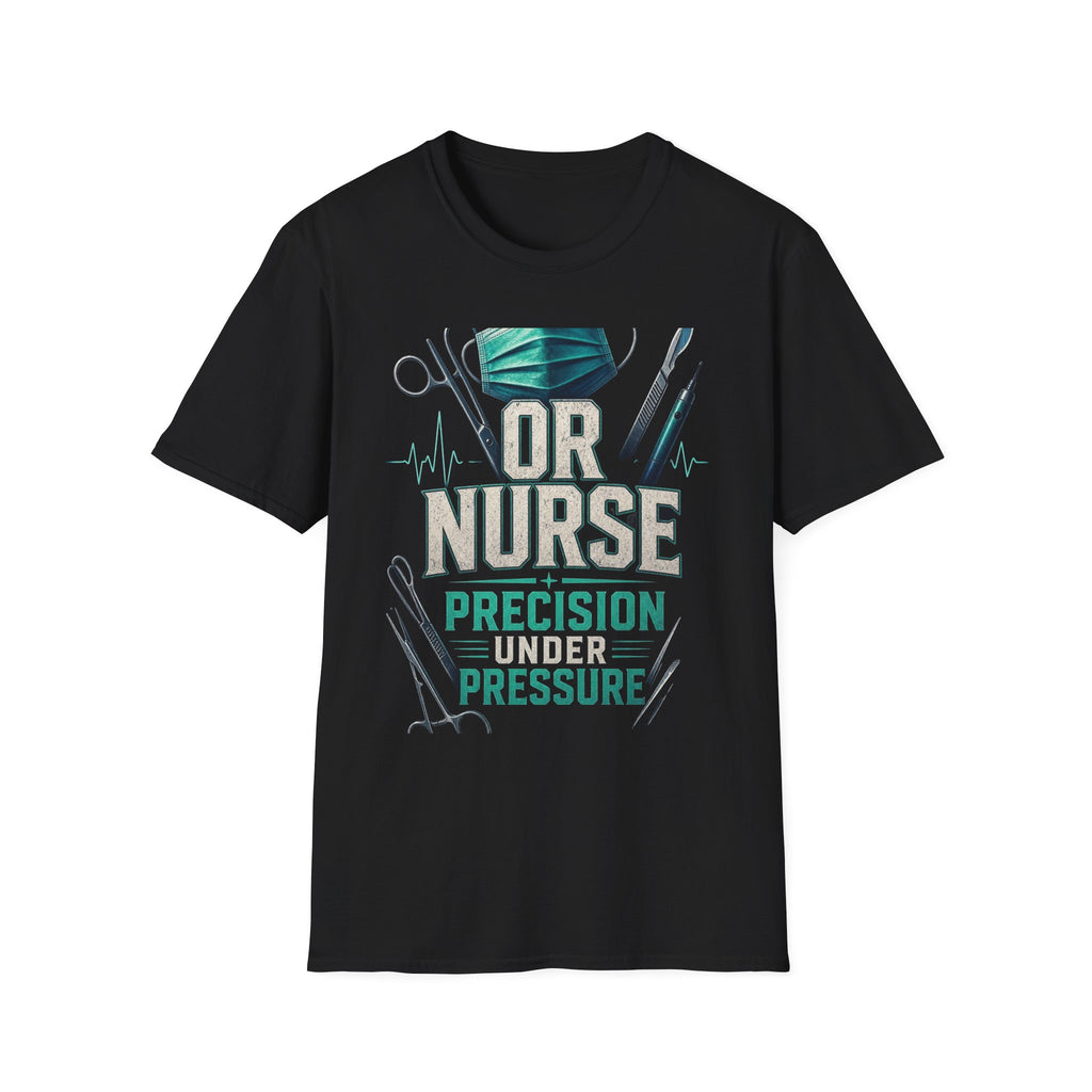 Bold Typography T Shirt Design For OR Nurse Theme