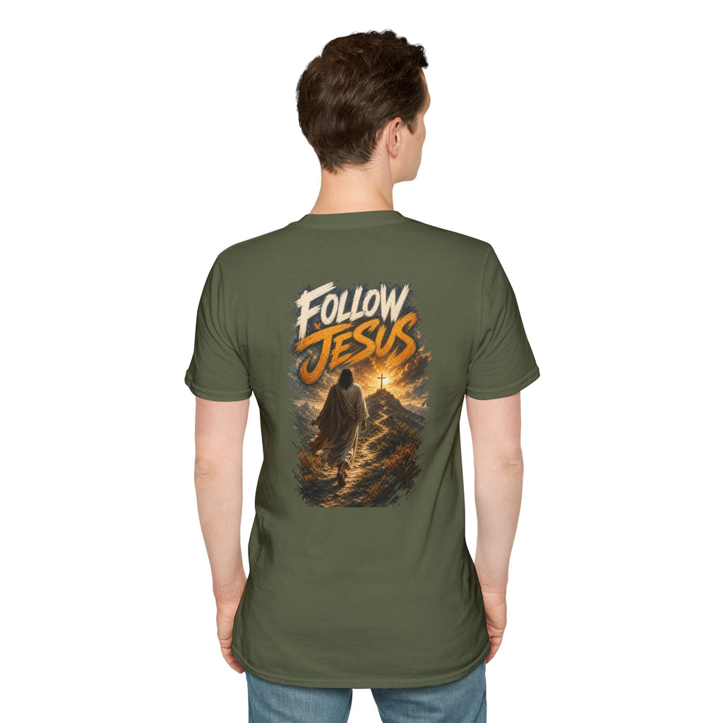 Christian Cross T-Shirt — Rustic Crown of Thorns Design