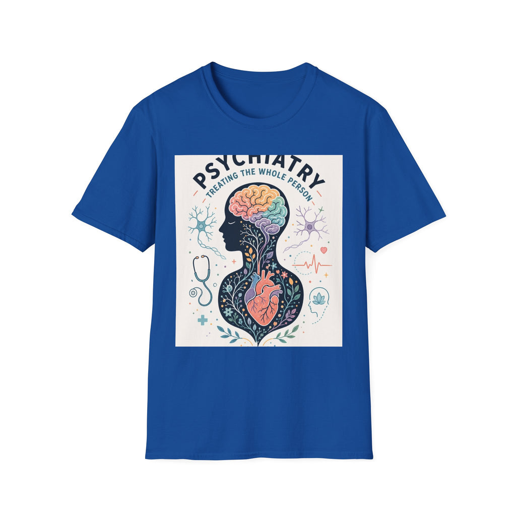 Colorful Brain And Heart In Human Silhouette With Text