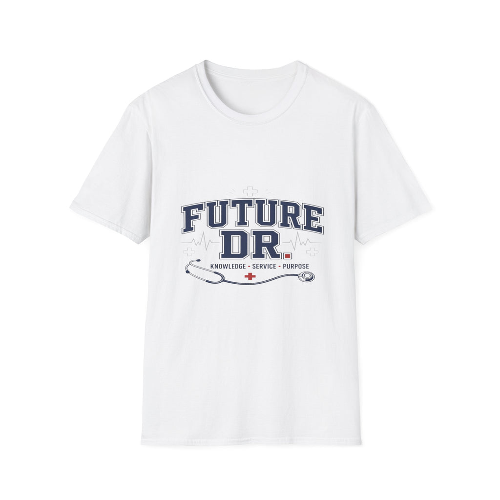 Collegiate T-shirt Design With Future Dr Text And Medical Accents- Graphic Tees