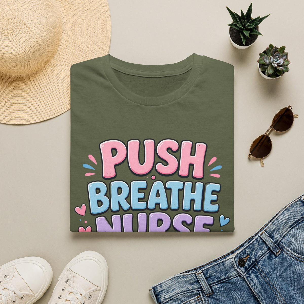 Playful Typography Design With Baby Footprints And Heart