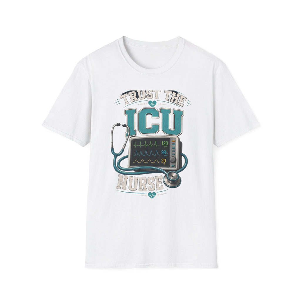 Bold T Shirt Design Featuring Trust The ICU Nurse Phrase
