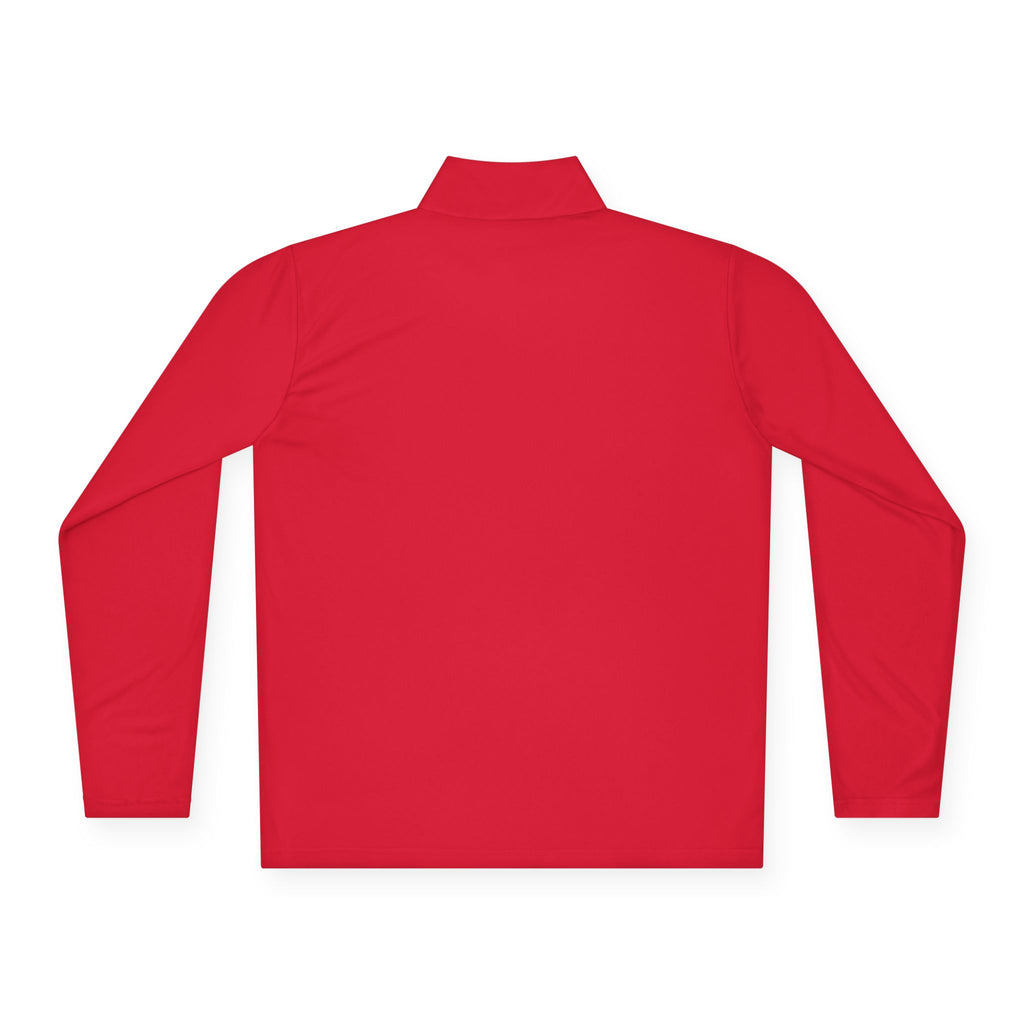 Quarter-Zip Pullover — Minimal Monogram 'T' Embroidered Pullover